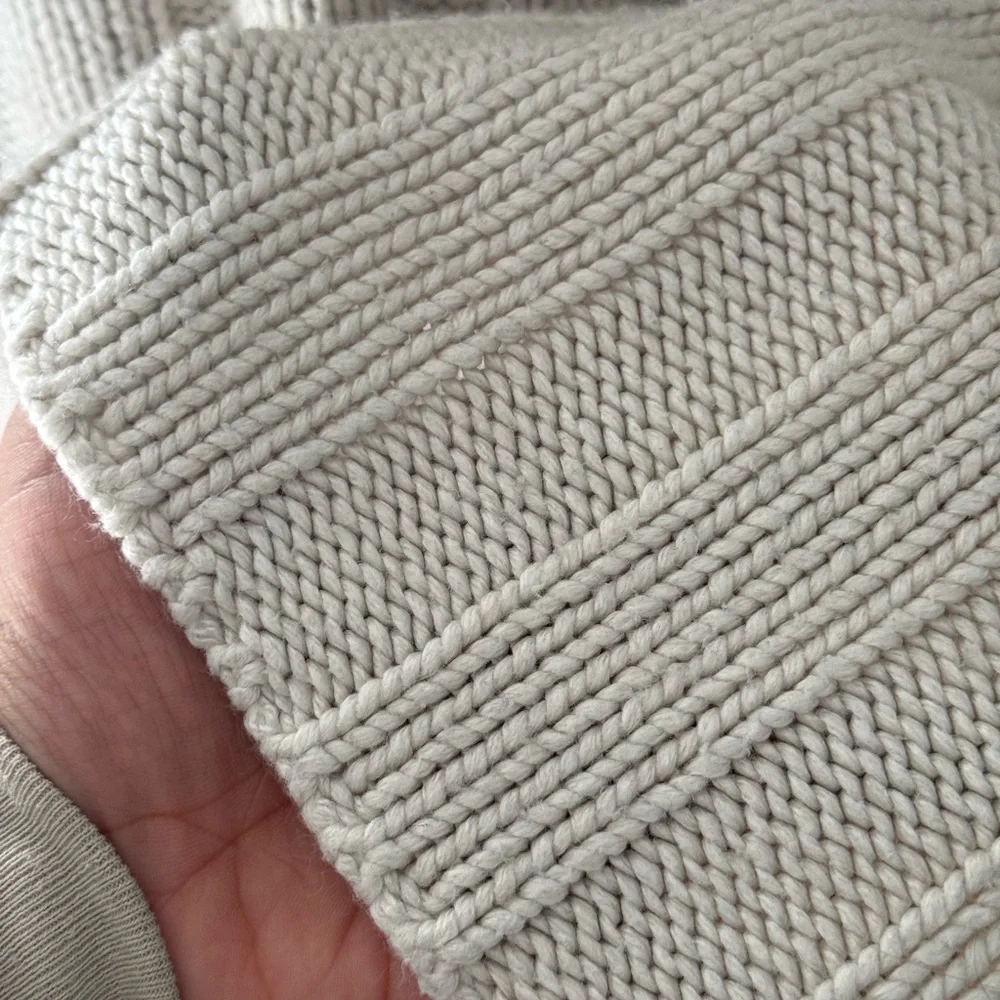 Zara Cream Turtleneck Sweater Chunky Knit Relaxed Fit - Picture 8 of 8